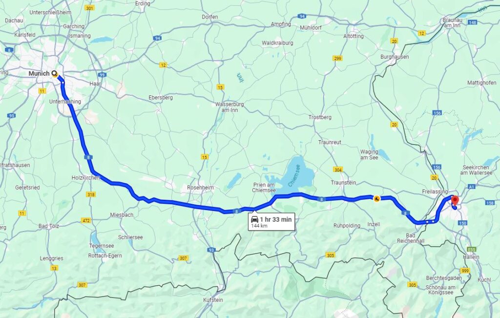 Munich-and-Salzburg-taxi-road